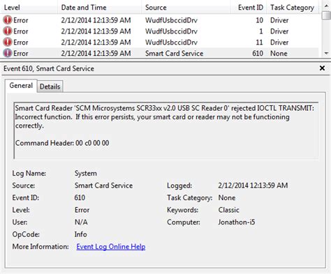 smart card reader error windows 7|smart card error windows 10.